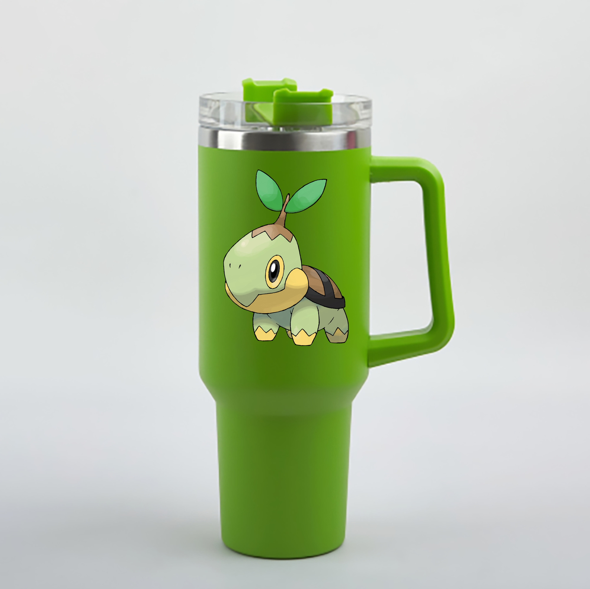 （画像用） ポケットモンスター Pokémon 1200mL車用タンブラー - クリスタルステッカー（プラスチックストロー付き）